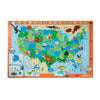 Melissa & Doug National Parks U.S.A. Map Floor Puzzle - 45 Jumbo Pieces, Animal Shapes, Child Size, Multi-Color, Model 30914