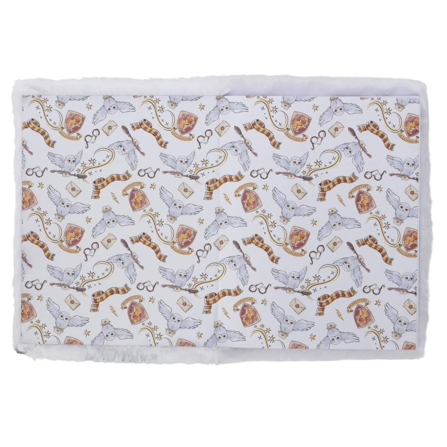 Harry Potter Hedwig Owl Plush Journal Diary Kids - Cute Soft Cover Notebook W/ 216 Pages - Officially Licensed - Book & Movie Easter Basket Stuffer Gift For Kids, Girls, Boys, Teens