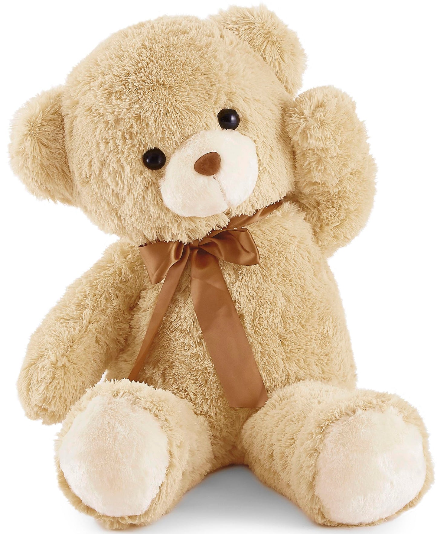 Yunnasi Big Teddy Bear Stuffed Animal 35 Inches Giant Stuffed Bear Gift For Girlfriend Children On Birthday, Light Brown