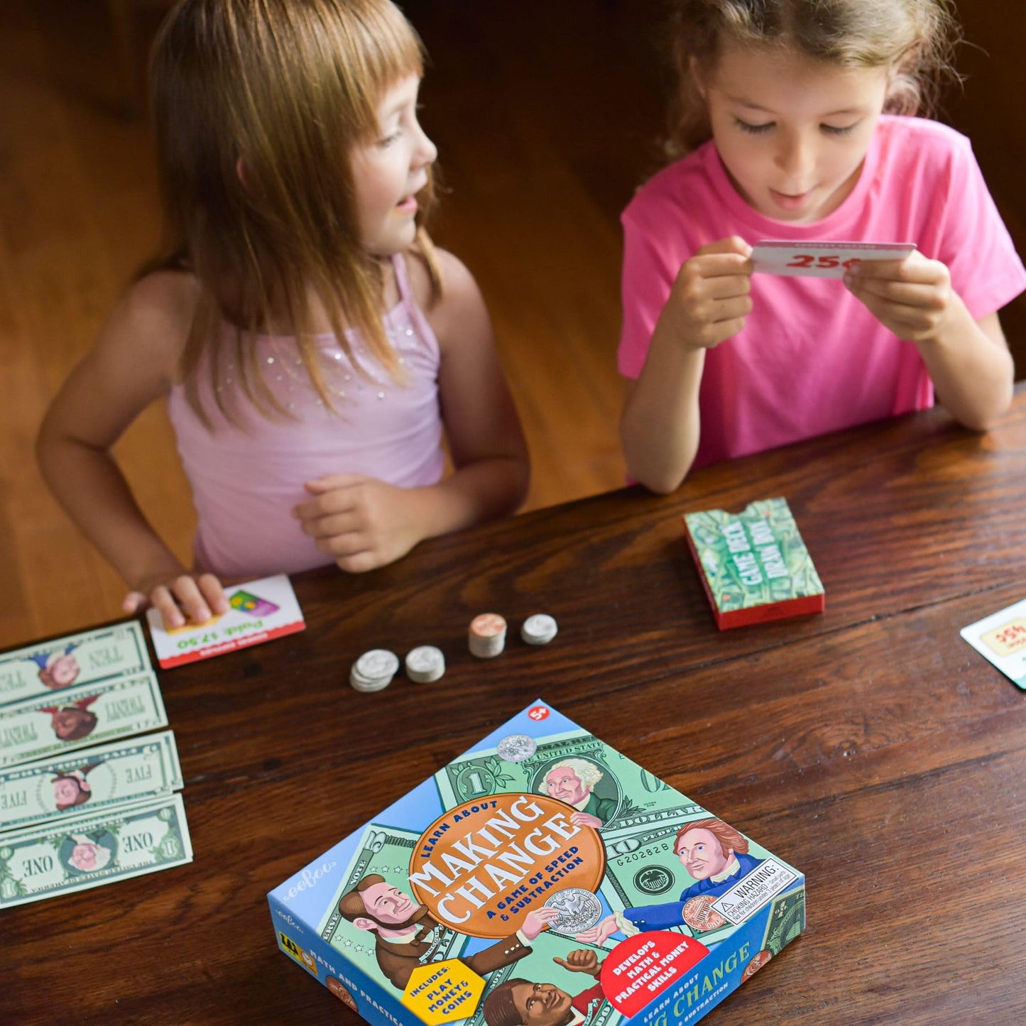 Eeboo: Making Change Game, Develops Math And Practical Money Skills, Educational Game That Allows For Skills To Form, Perfect For Ages 5 And Up