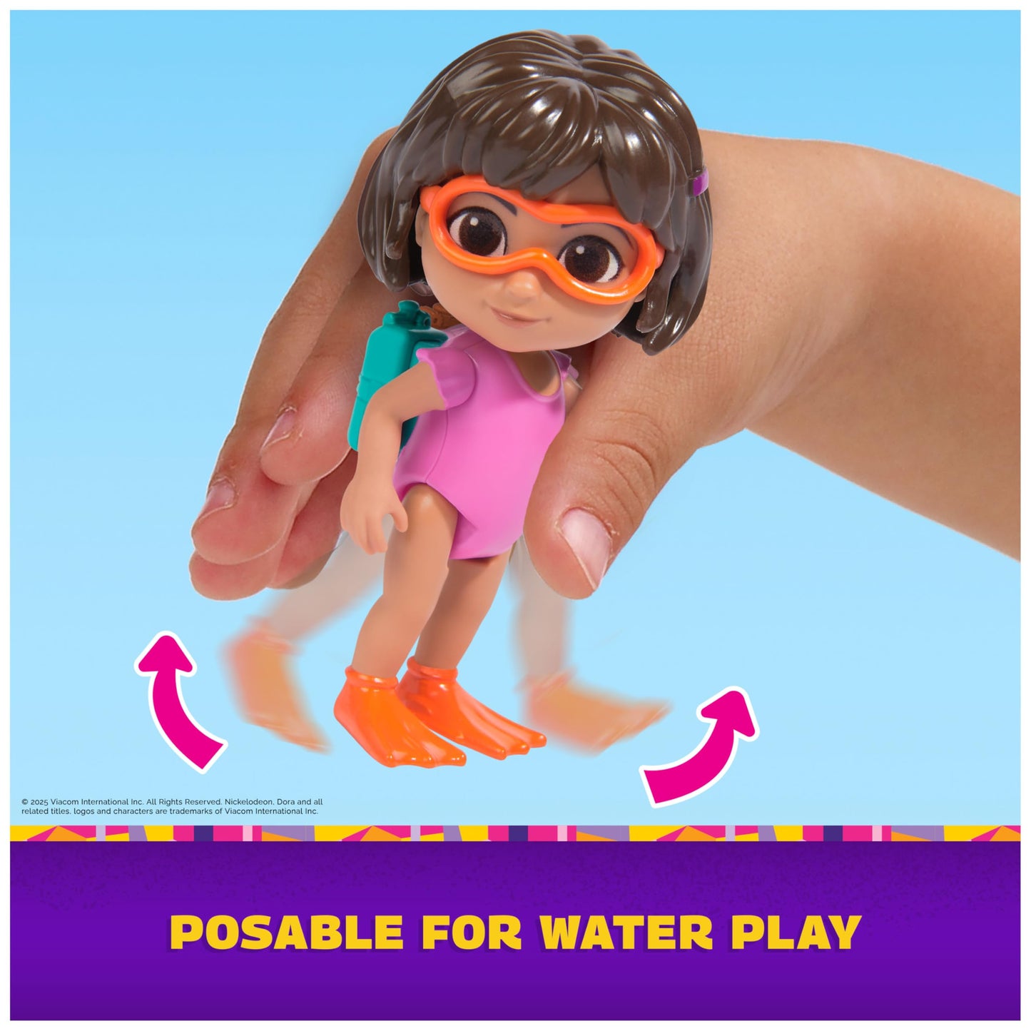 Dora, Splash-Splash Adventure Pack, with Dora & Boots Toy Figures & Accessories, Kids Toys for Girls & Boys Ages 3 and Up