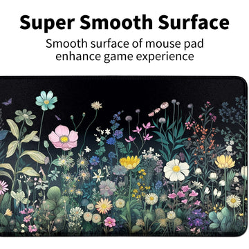 Colourful Wild Flower For Mtg & Tcg Playmat Mouse Pad,Bfdhgqzc 24'' X 14'' Game Mat For Mtg/Rpg/Ccg Trading Card Game Playmats T