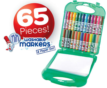 Crayola Pip Squeaks Washable Marker Set (65Ct), Coloring Set, Art Supplies For Kids, Drawing Kit, Kids Travel Activity, Easter Basket Stuffer, 4+