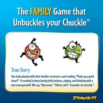 Zobmondo!! Charades Party Game - Hilarious Family Fun, Multi-Award Winner, Multicolor, Model 63500, Paper Material