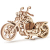 3D Puzzles for mature-themeds - DIY Cruiser Motorcycle Model Kit with Rubber Band Engine Functional Handlebars & Center Prop Stand - 3D Wooden Puzzle for 15 yrs Above & mature-themeds - Eco Wood Art 152 Pieces