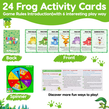 Tsomtto Kids Stepping Stones 6Pcs Frog Balance Stones Outside Game Ages 3-5 4-8 Plastic Jumping Step Stone Up To 265Lbs Indoor Outdoor Sensory Play Toys Toddler Obstacle Course 3 4 5 6 7 Year Old