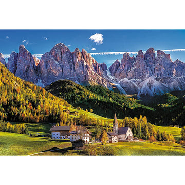 Trefl Val Di Funes Valley, Dolomites, Italy 1500 Piece Jigsaw Puzzle Red 33'X23' Print, Diy Puzzle, Creative Fun, Classic Puzzle For Adults And Children From 12 Years Old