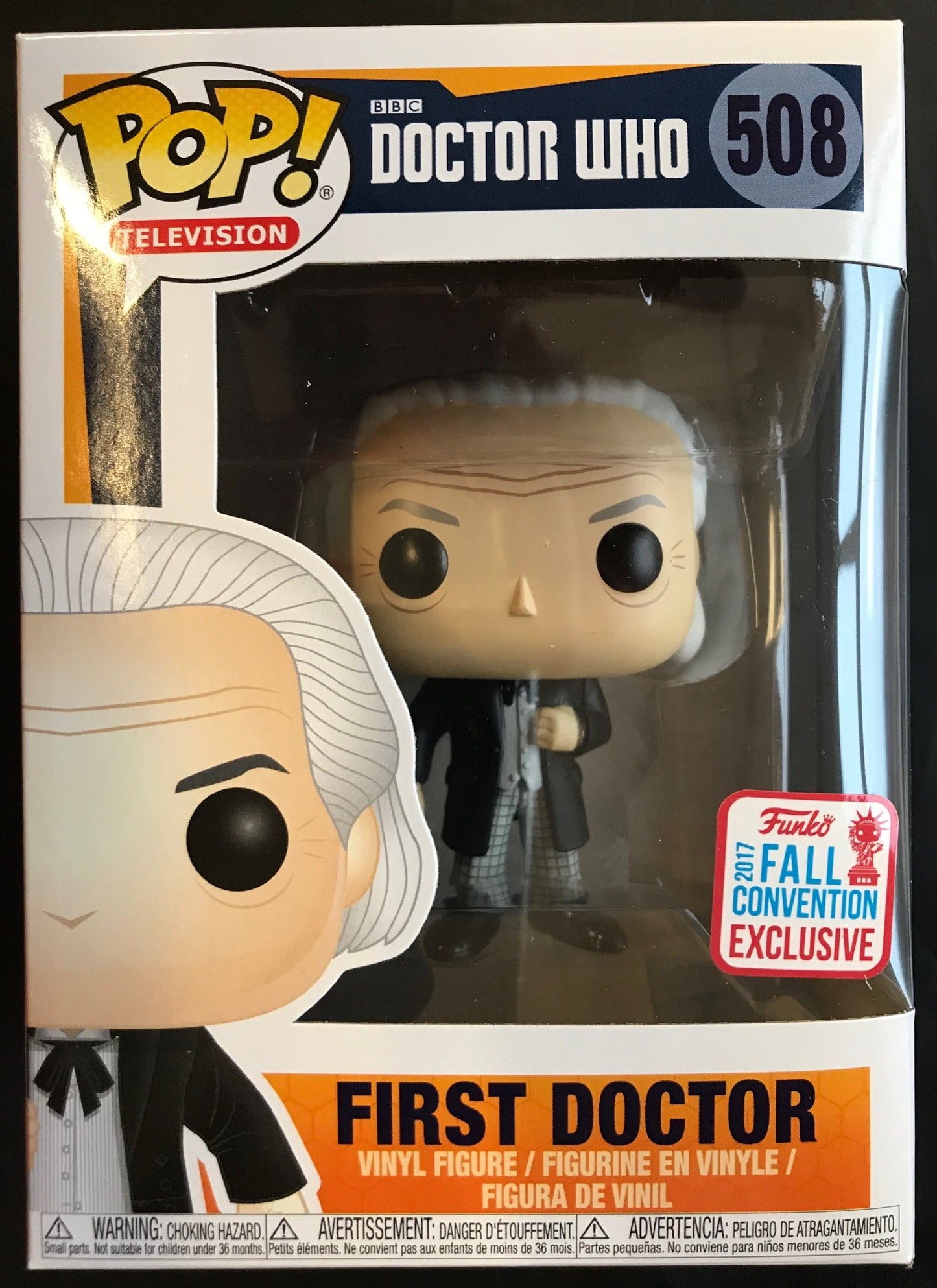 Funko POP! First Doctor Vinyl Figure - 2017 Fall Convention Exclusive - Multicolor - Model 20694