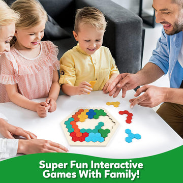 Wooden Brain Teaser Puzzles For Adults And Kids Boys Girls,Logic Brain Puzzles Games For Classroom & Party Times,Wooden Block Puzzle Stem Montessori Educatioanl Toys Gift For All Ages(2 Pack)