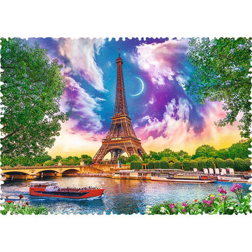 Trefl 600 Piece Crazy Shape Jigsaw Puzzle Sky Over Paris France Various