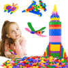 FUBAODA 600pcs Kids Building Blocks - STEM Educational Toy for Preschool & Kindergarten - Plastic Construction Playset