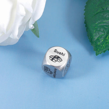 Stocking Stuffers Christmas Date Night Gifts For Couple Food Decider Dice Gifts For Wife Husband Boyfriend Girlfriend, Funny Bir