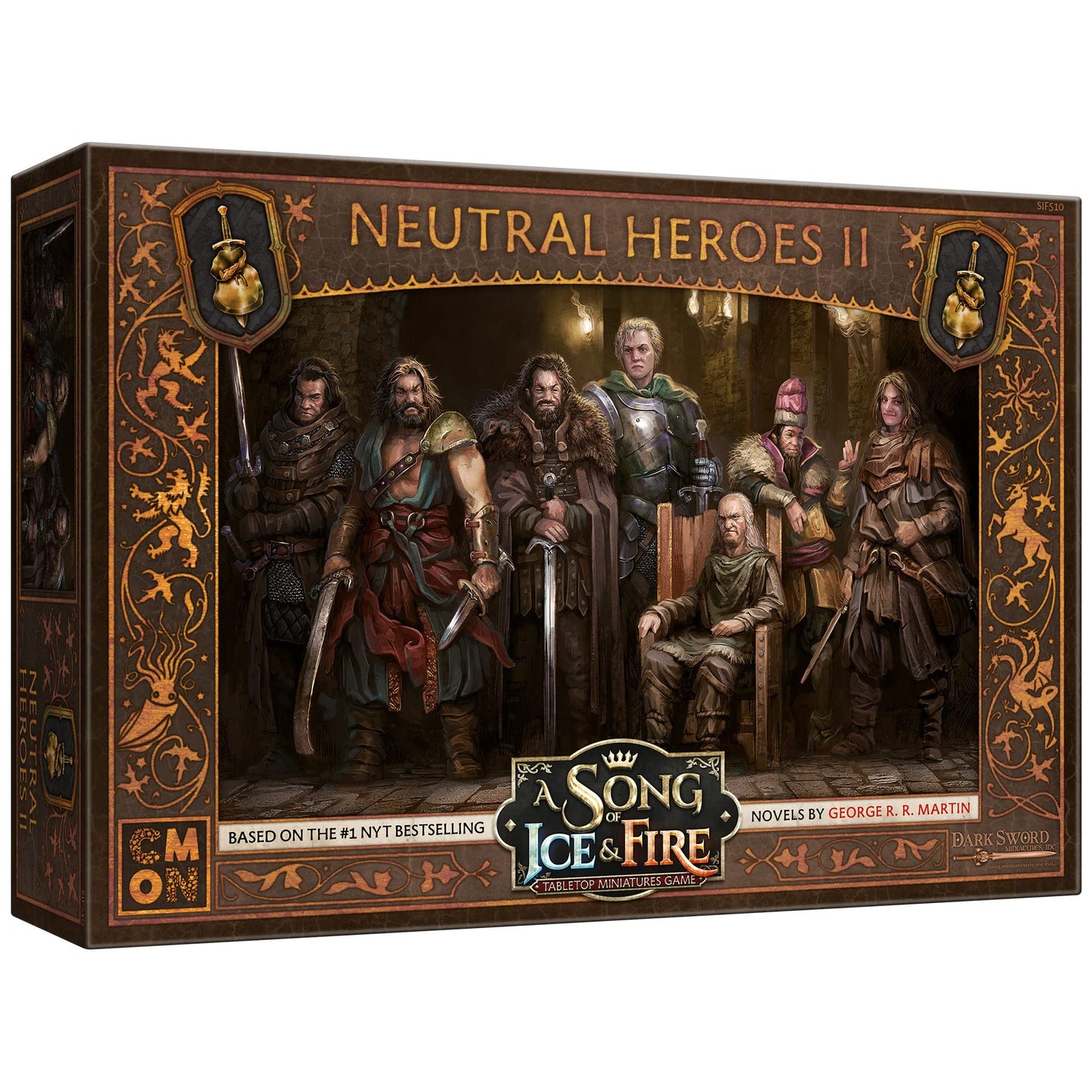 Cmon A Song Of Ice And Fire Tabletop Miniatures Neutral Heroes Ii Box Set - Unleash The Power Of Unaligned Allies, Strategy Game