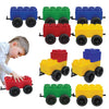 Big Building Blocks - Blocks and Wheels - Toddlers and Kids Ages 4-8 - Large Indoor Outdoor Games - 10 PC Wheel Set