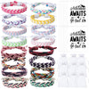 16 Set Friendship Bracelet Party Favors Braided Friendship Bracelets With Cards Adjustable Woven Friendship Bracelets Handmade B