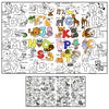 Alex Art, Toddler Coloring Poster - Alphabet Wall Coloring Poster For Kids Ages 4-8 2-4 - Big Giant Coloring Sheet - Fun Abc Large Coloring Activities At Classroom - Jumbo Coloring Pages For Toddlers