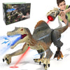 Upgraded Dinosaur Toys For Kids 3-5-7 Years Old, Remote Control Spinosaurus Toys With Indicator Light Chasing&Spray& Roar, Realistic Rc Walking Dinosaur Robot Gifts Stocking Stuffers For Kids Boys