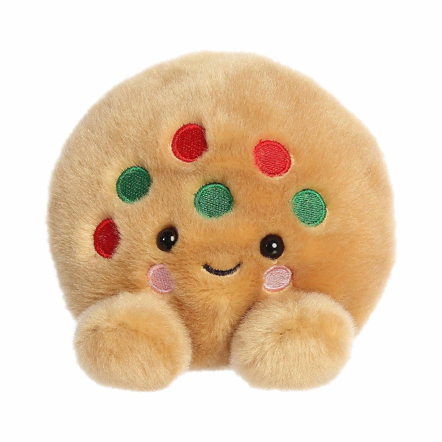 Aurora Festive Palm Pals Kringle Cookie Stuffed Animal, Brown, 5 Inches, Small, Plush Toy for Kids & Collectors, Holiday Gift