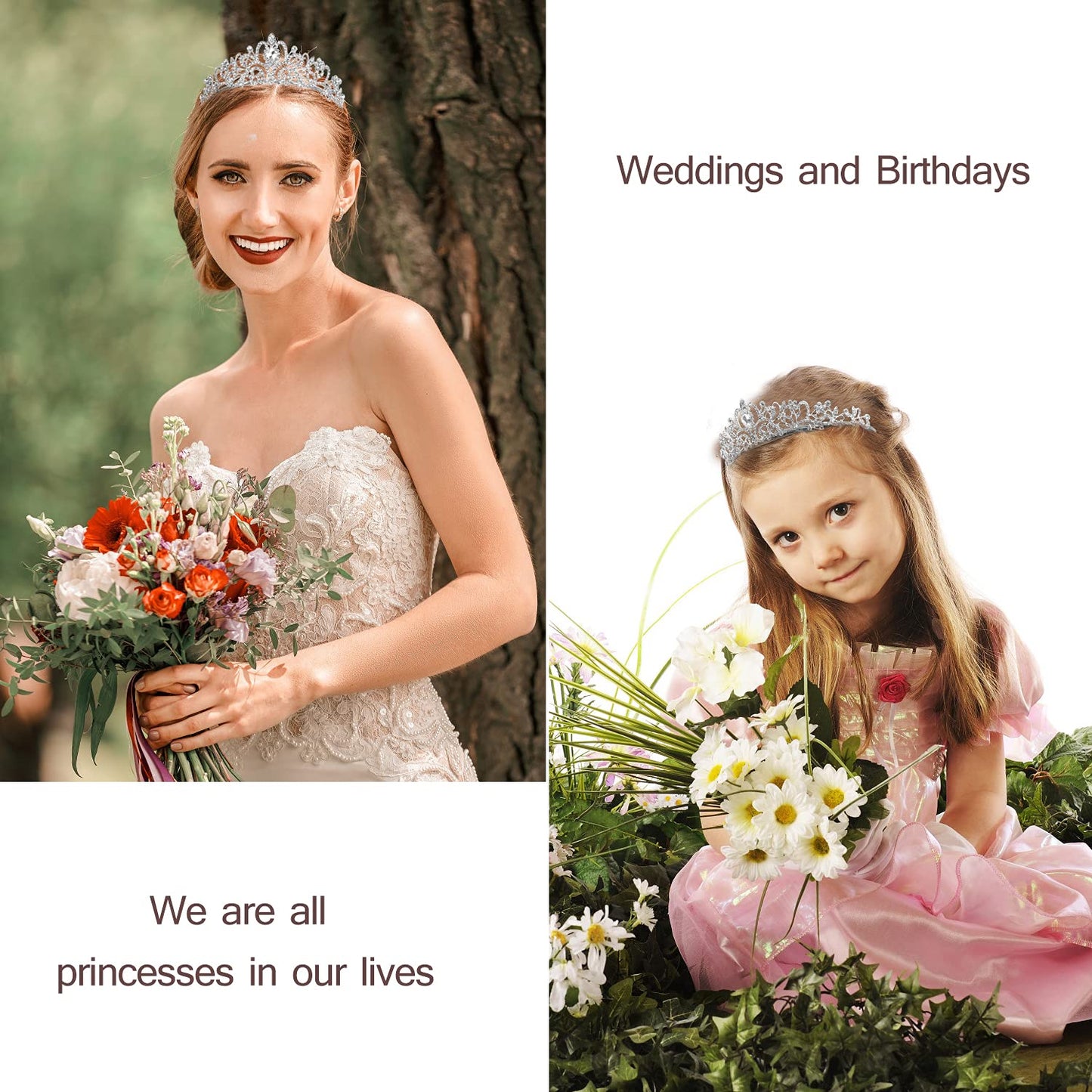Tiara For Women Birthday, Tiara For Women Silver, Happy Birthday Queen Tiaras For Women, Birthday Crowns For Women With Rhinesto