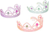 Colorful Princess Party Tiaras, Assorted Colors by SmallToys - Unit of 12 , Pink/Purple