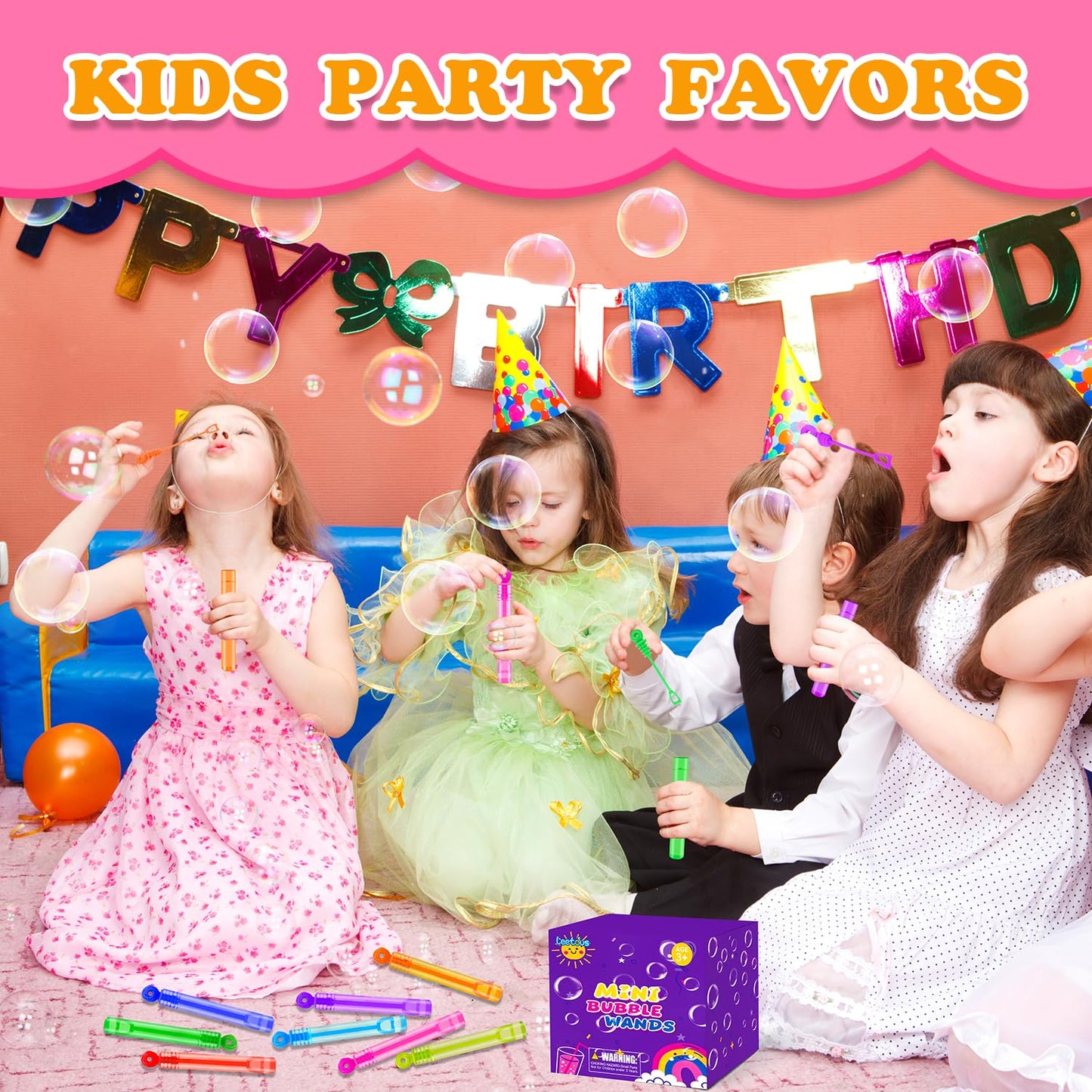 Mini Pocket Bubbles Wands Toys Gifts Prizes Bulk For Kids 80 Pack-Bubbles Party Favors Supplies For Toddlers,Bulk Boys Girls Tre