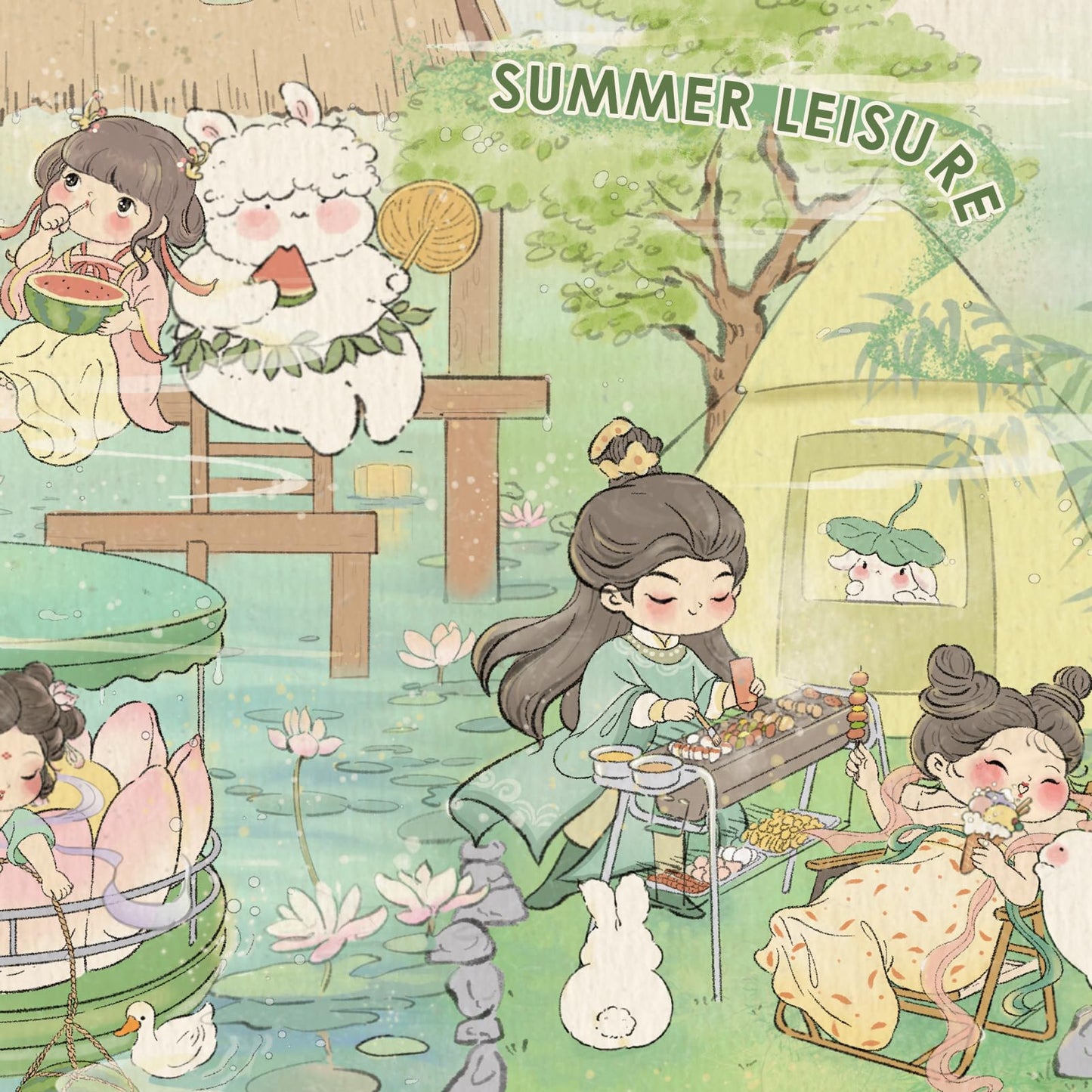 Momibook Puzzles For Adults 1000 Piece Jigsaw Puzzles Of Summer Leisure, Painting Image Difficult Challenging Hard Impossible Pu