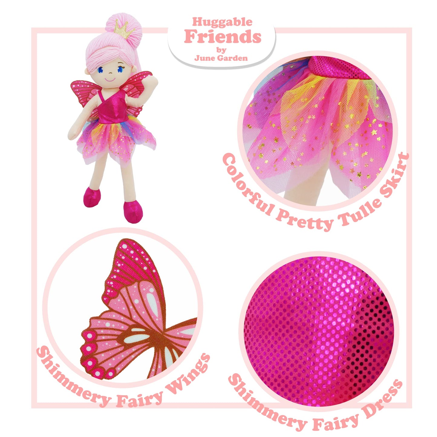 June Garden 16'' Enchanted Garden 3 Fairy Dolls Package- Best Value