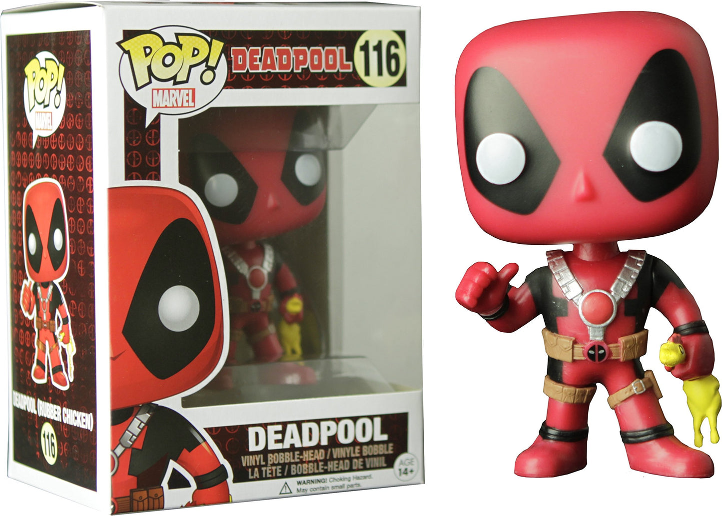 Funko Marvel Deadpool With Rubber Chicken Pop Vinyl Exclusive No.116