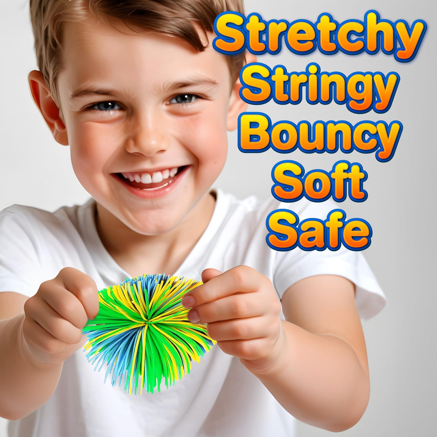 Glow Fever 12Pcs Monkey Stringy Balls, 2.75Inch, Fidget Toys Sensory Silicone Balls Soft Active Fun Toy Stress Balls And Anxiety Relief Throw For Birthday Gifts Party Favors