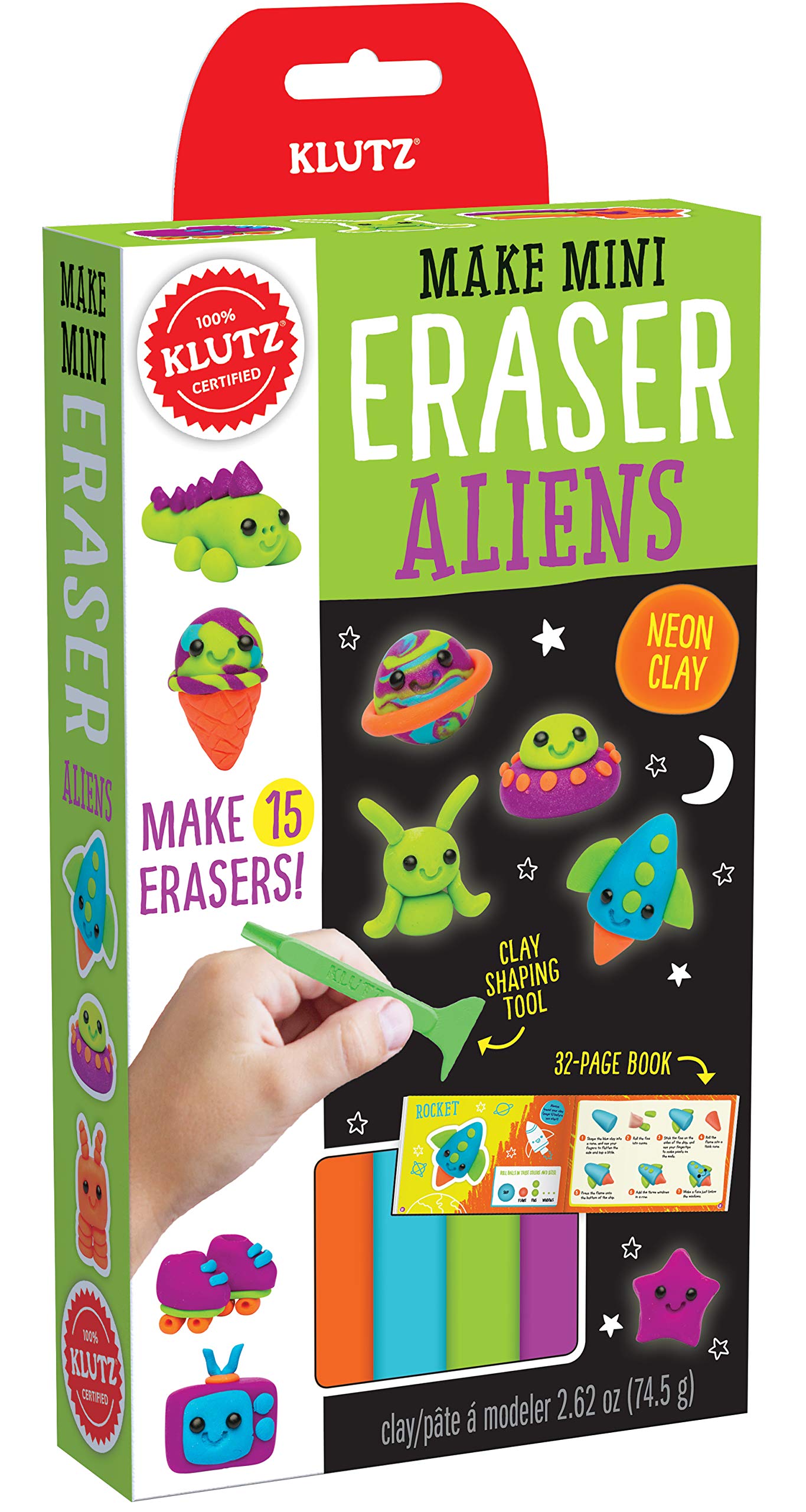 Klutz Mini Eraser Aliens Craft Kit, Brown/a