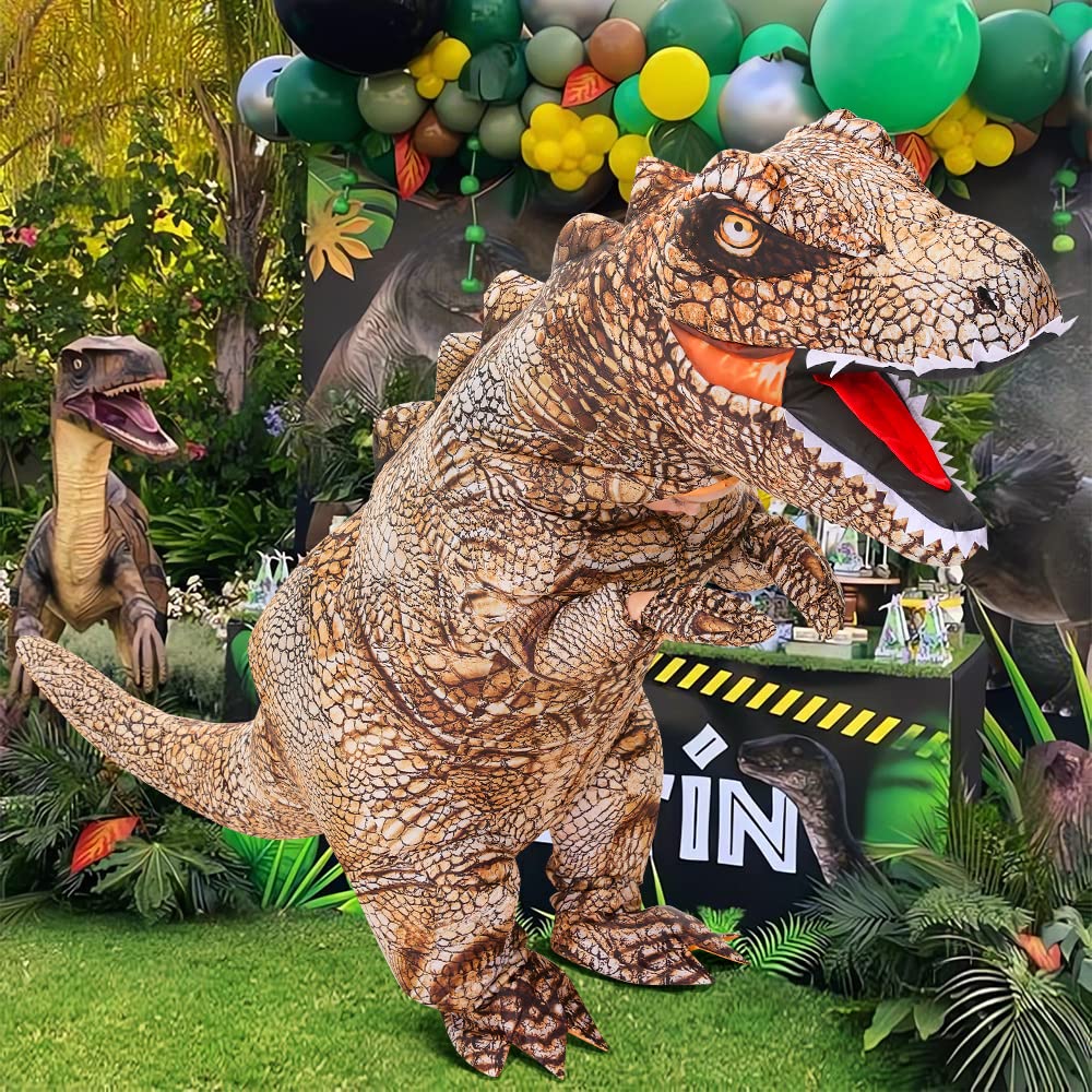 Kooy Inflatable Costume,Halloween T Rex Dinosaur For Kids,Full Body Blow Up Costumes
