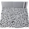 Feleph 260 Pieces Masonry Profile Bricks Set Building Blocks For Wall Parts And Pieces Diverse Bulk Toy Kit Compatible With Major Brands (Gray)