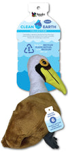 Spunky Pup Clean Earth Plush Pelican - Large, Brown, Made from 100% Recycled Water Bottles, Model 7206