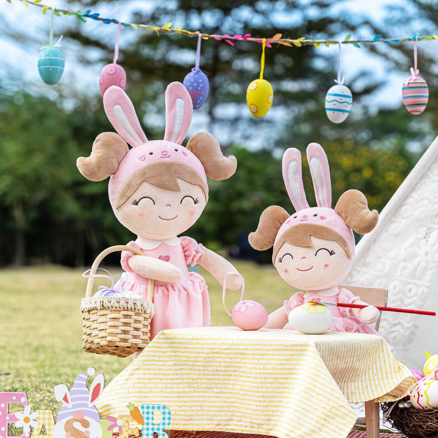 Gloveleya Baby Doll Girl Gifts Soft Plush Bunny Dolls 12' With Gift Box