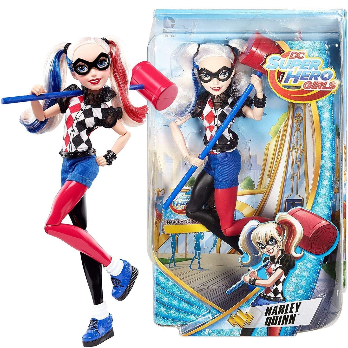 Mattel DC Super Hero Girls Action Dolls - 12" Multicolor Plastic with Accessories (Model DLT65)