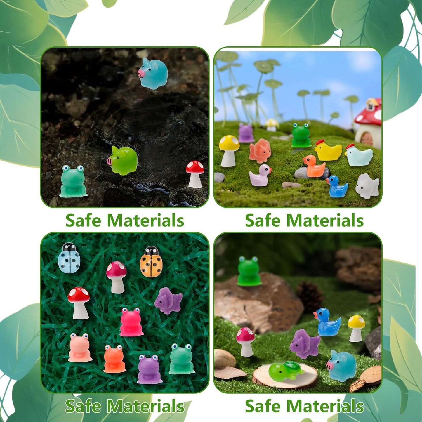 420 Pcs Mini Resin Animals 12 Styles Resin Animals Figurines Bulk For Fairy Garden Miniature Dollhouse Accessories Hide Crafts D