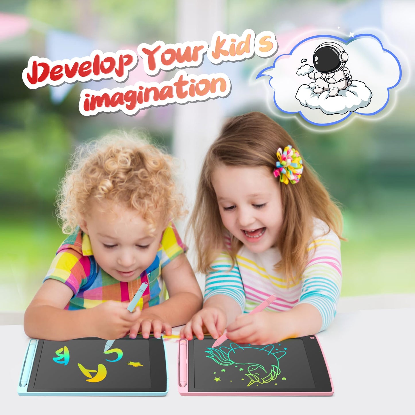 2 Pack Lcd Writing Tablet For Kids Doodle Board With 2 Bag, Electronic Drawing Tablet Drawing Pads, Etch A Leyaoyao Sketch Pad L