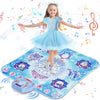 Handwell Dance Mat Toys Girl Gift: 8-Button Frozen Dance Pad With Wireless Bluetooth Electronic Dance Game For Kids Led Light Bu