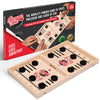 Bungee Table Fast Sling Puck Game - Small Size - Test Your Speed And Accuracy With This Fast-Paced Wooden Air Hockey Board Game
