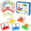 Aizweb CVC Word Game - Phonics Flash Cards for Preschool & Kindergarten, Special Education Spelling Toy, Medium Classroom Supplies