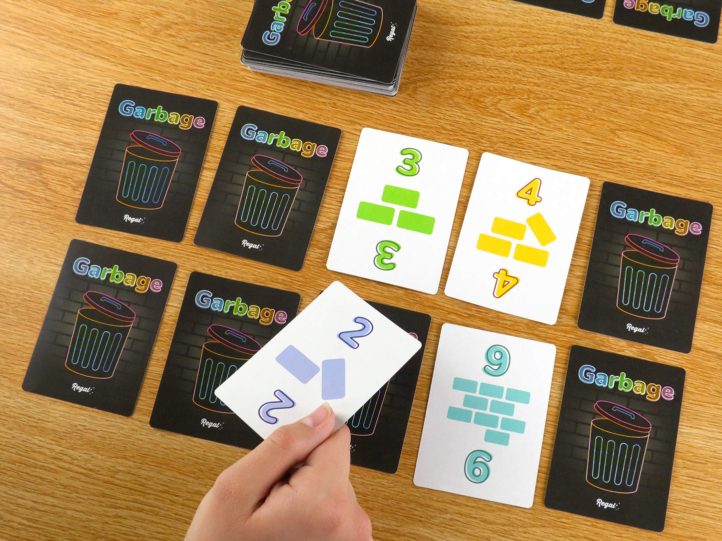 Regal Games Garbage Monsters Family Card Game - Cardstock, Model 235, Fun for All Ages, Colorful Garbage Theme
