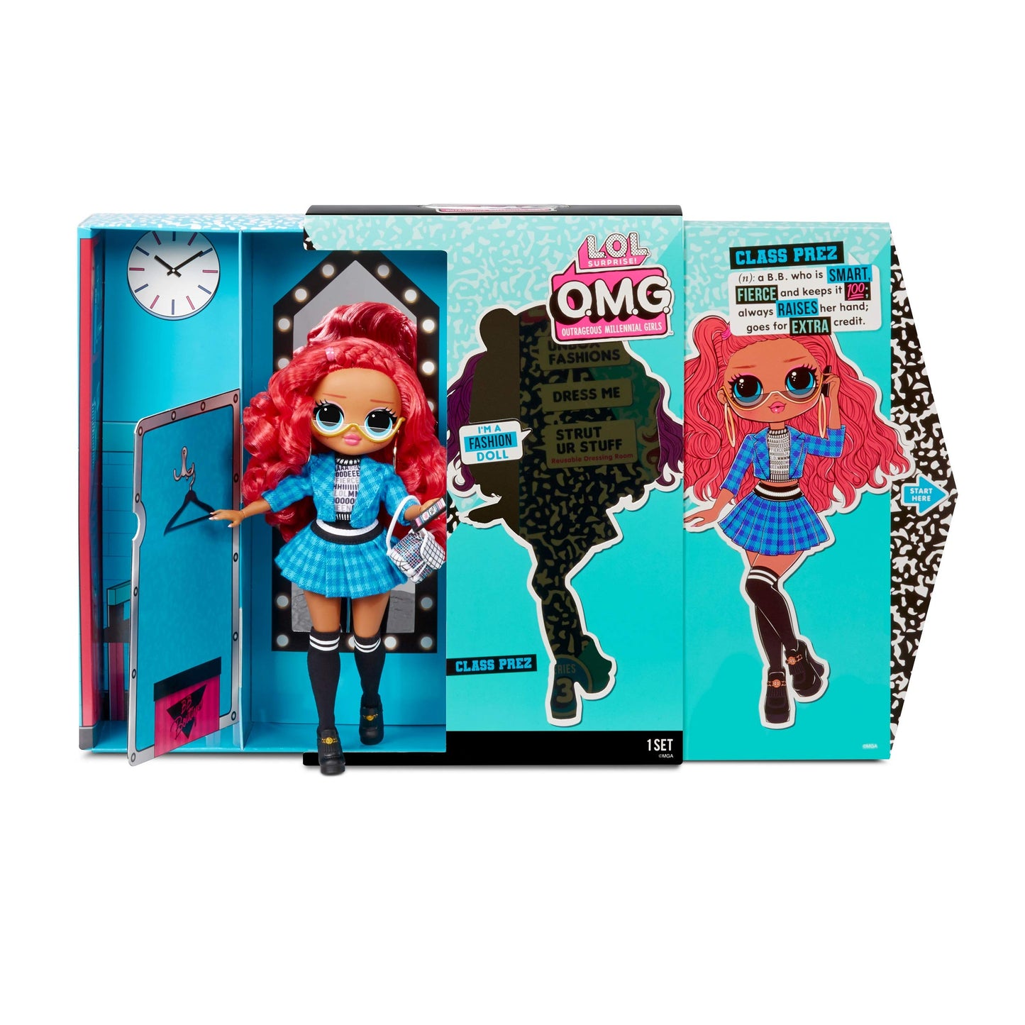 LOL Surprise OMG Series 3 Class Prez Fashion Doll With 20 Surprises Including limited availability Doll Outfit Shoes Accessories Hat Purse Hairbrush Doll Stand Closet/Dress Room Playset | Kids 4-15 Years