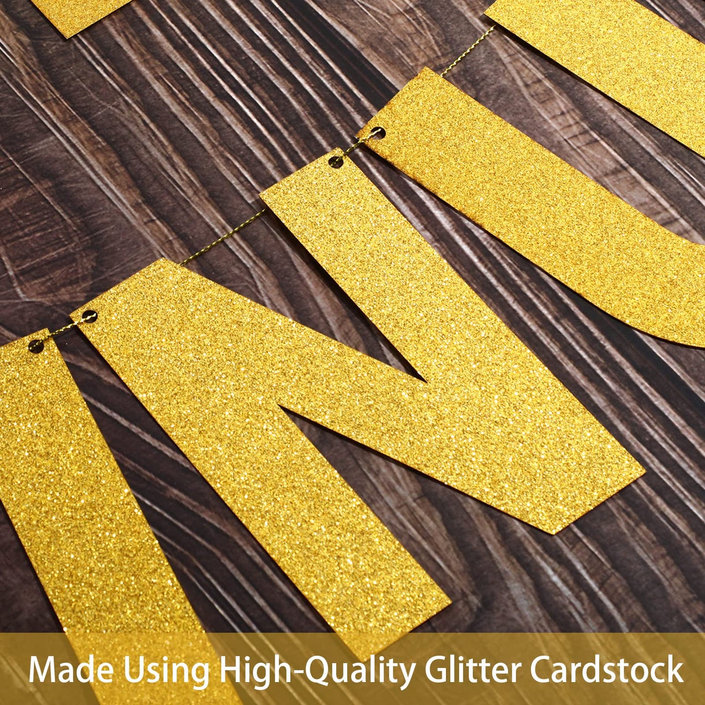 Taobary 112 Pcs Diy Letter Banner Glitter Customizable Banner Kit Custom Banner Including 107 Letters And Numbers 3 Rope For Hal