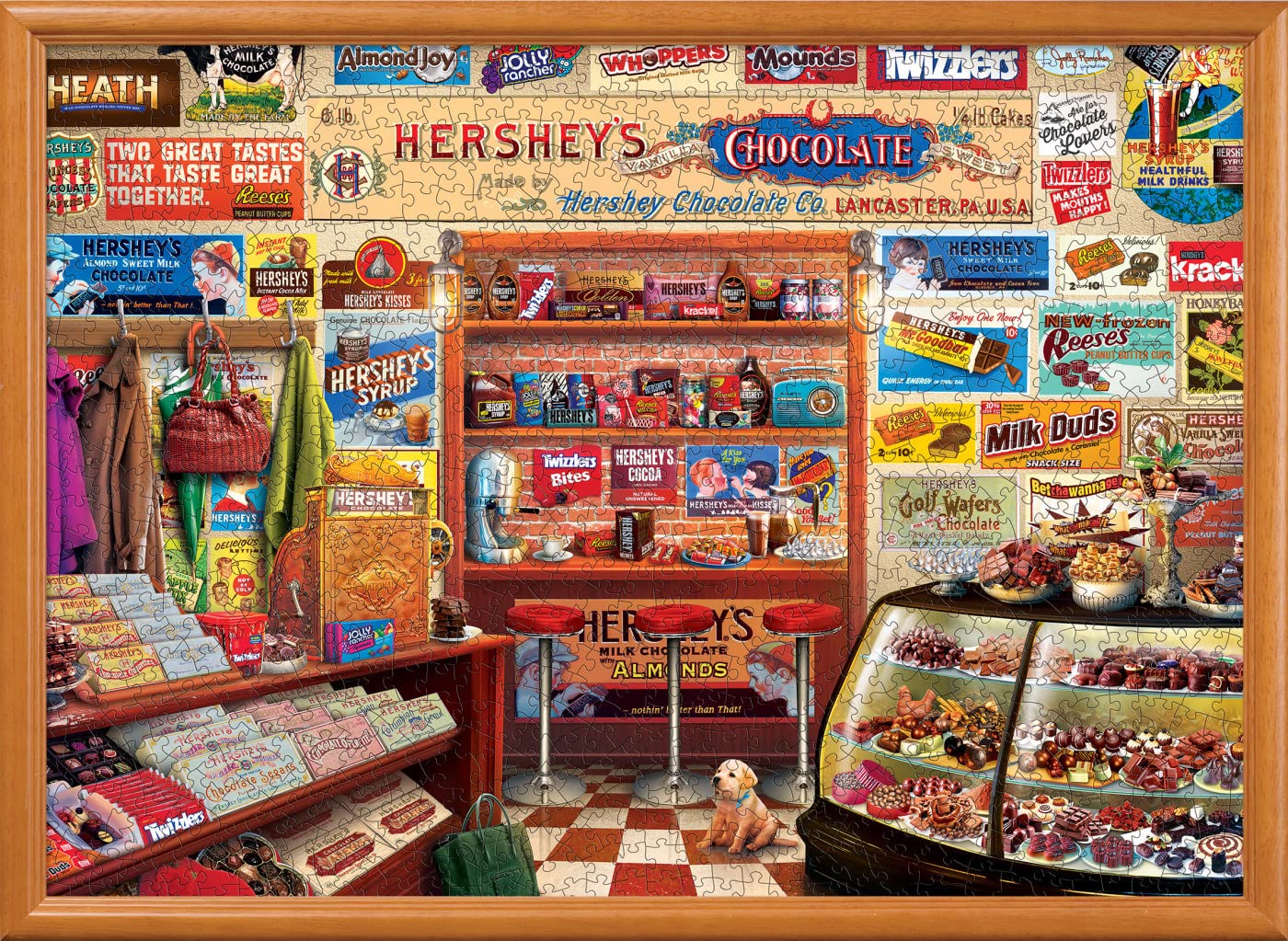 Masterpieces 1000 Piece Jigsaw Puzzle For Adults, Family, Or Youth - Hershey'S Candy Shop - 19.25''X26.75''