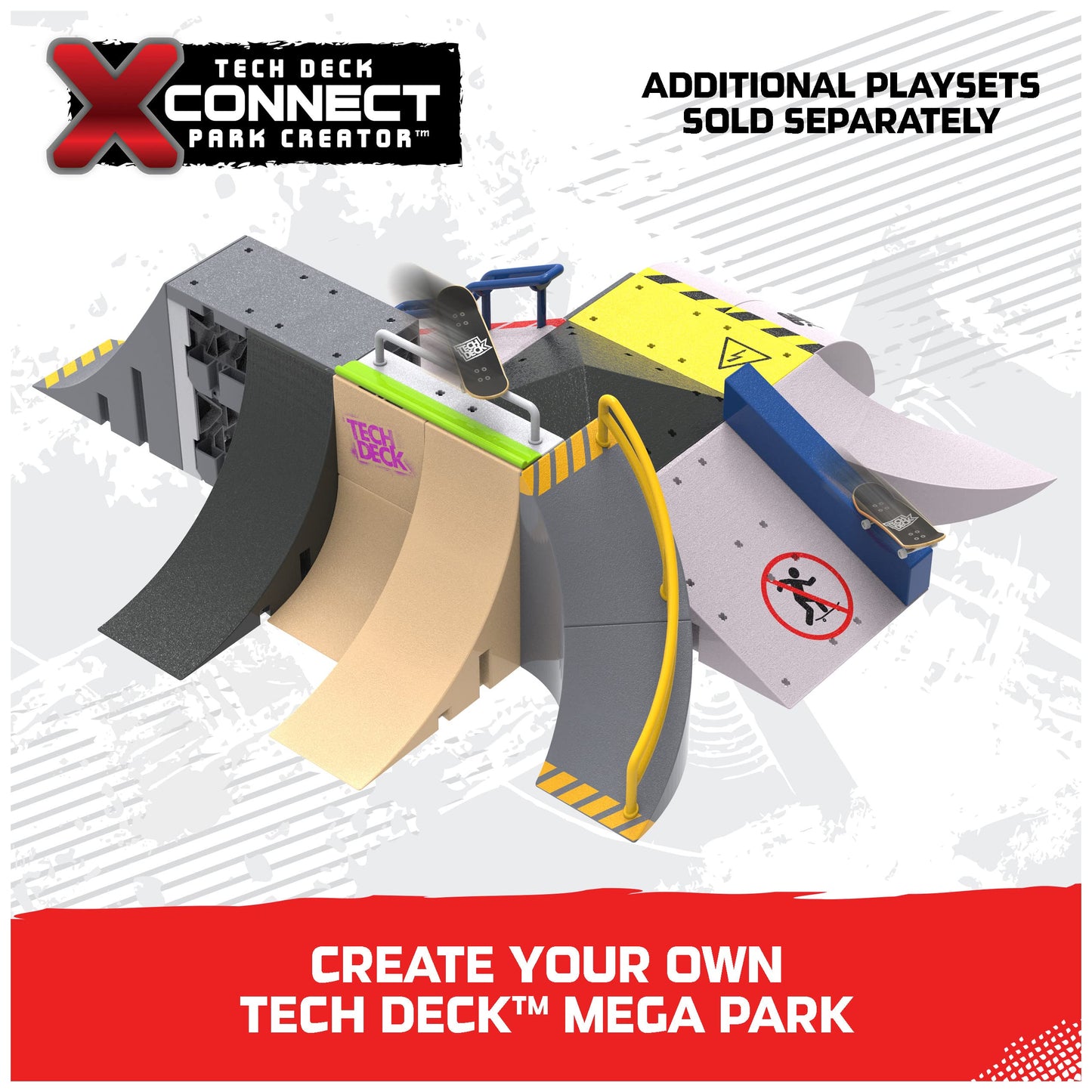 Tech Deck Sk8 Garage X-Connect Park Creator Customizable and Buildable Ramp Set with limited availability Fingerboard Kids Toy for Boys and Girls Ages 6 and up