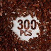 300 Piece Brown Bricks Bulk Assortment Pack, Brown Brick Accessories For Building With 12 Size, Compatible With Lego Parts And P