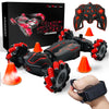 Gesture Sensing RC Stunt Car - Hand Controlled RC Car with 360 Rotating Stunts, Double-Sided Driving, and Hand Gesture Remote Co