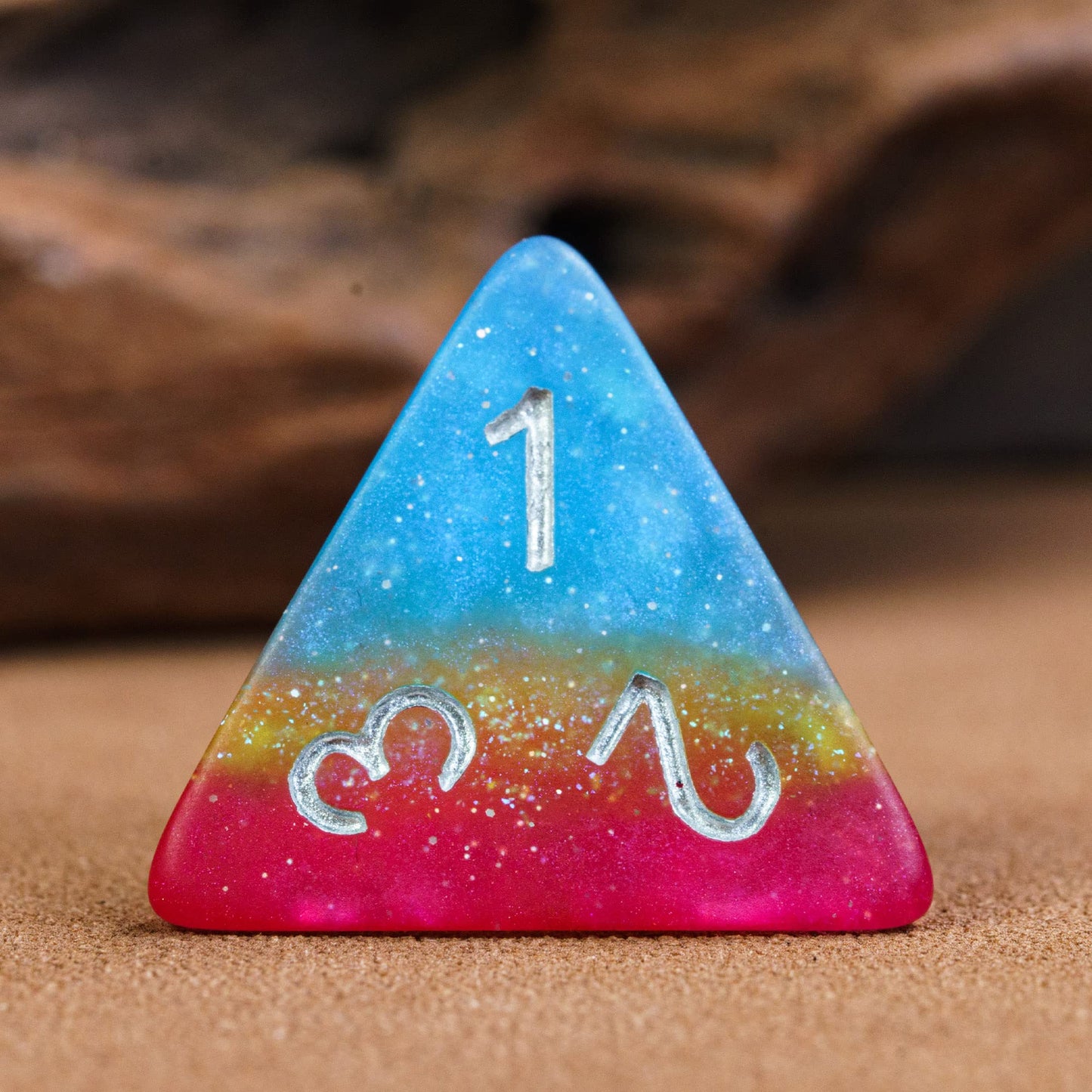 HDdais 7PCS Pansexual-Pride Polyhedral Dice Set, Matte Resin D&D Dice for RPG Table Games