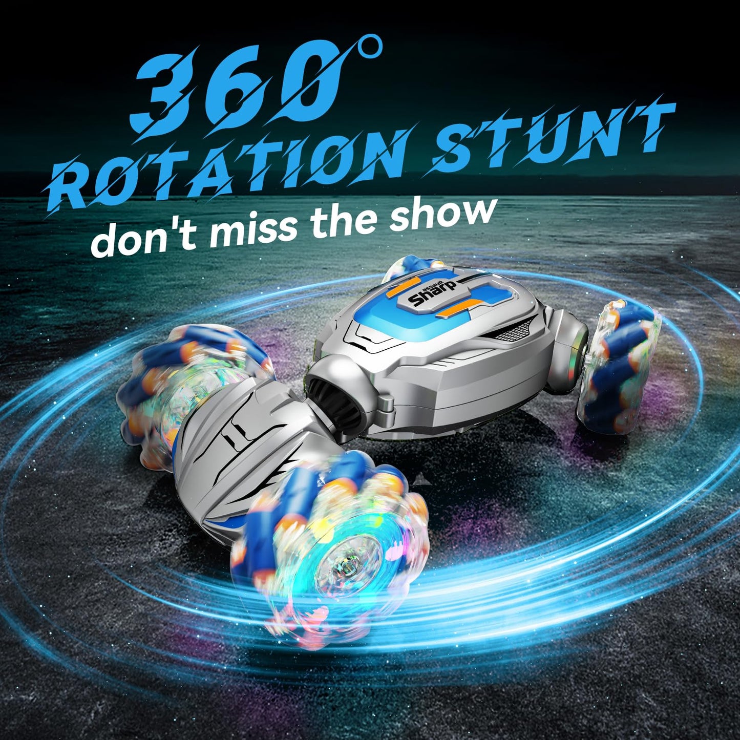 Remote Control Car - Gesture Sensing Stunt 2.4GHz 360 Rotating 4WD Transform RC Car, Brithday Gift for Boys Girls 4 5 6 7 8 9 10