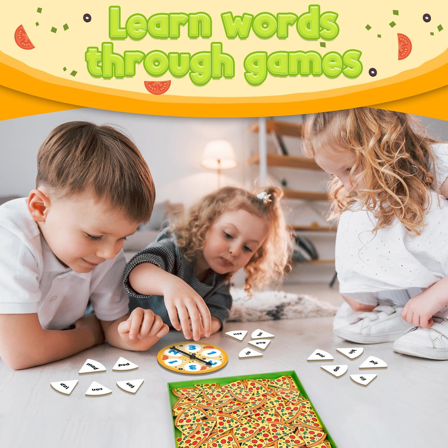 Kasfalci Cvc Word Games,Phonics Games,Cvc Flash Cards,Speech Therapy Toys For Toddlers Kids,Learn To Read,Reading Learning Sight